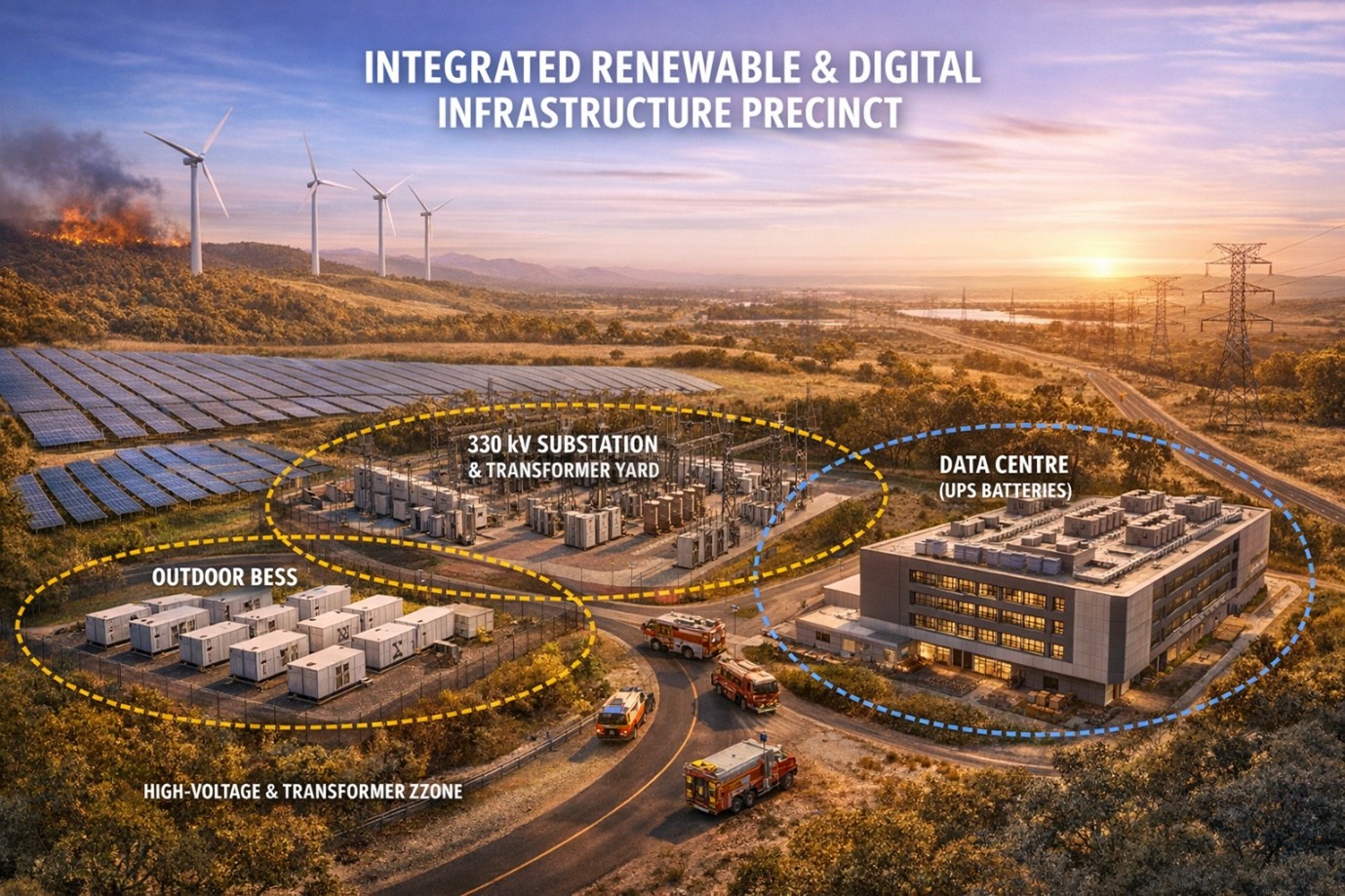 Integrated BESS, Wind, Solar and Data Center Project